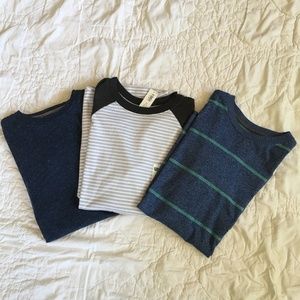 Three Old Navy Boys Tees Size XL